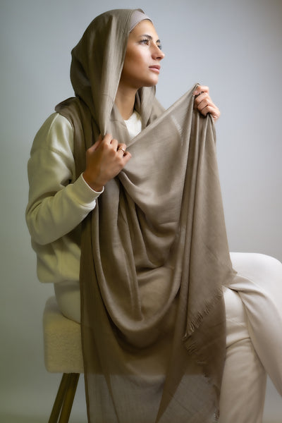 Classic Cotton Modal Maxi Hijab Mocha