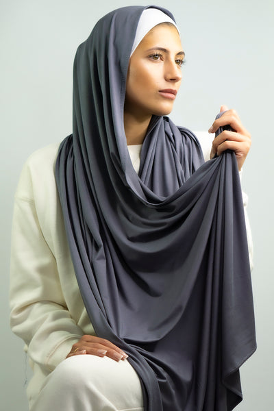 MAI Ultimate Jersey Hijab | Charcoal