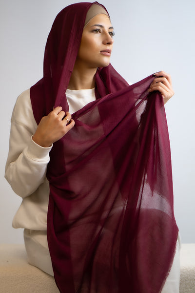 Cotton Breathable Hijab Mulberry
