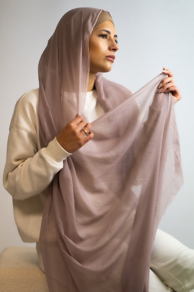 Cotton Breathable Hijab Dusky Pink