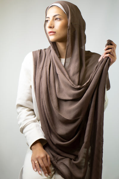 Cotton Crêpe Hijab | Cedar