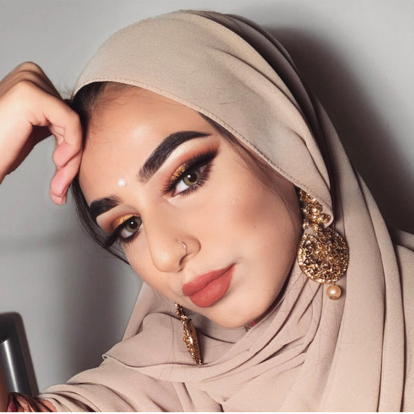 Soft Chiffon Crepe Hijab | Mink - Mai Official